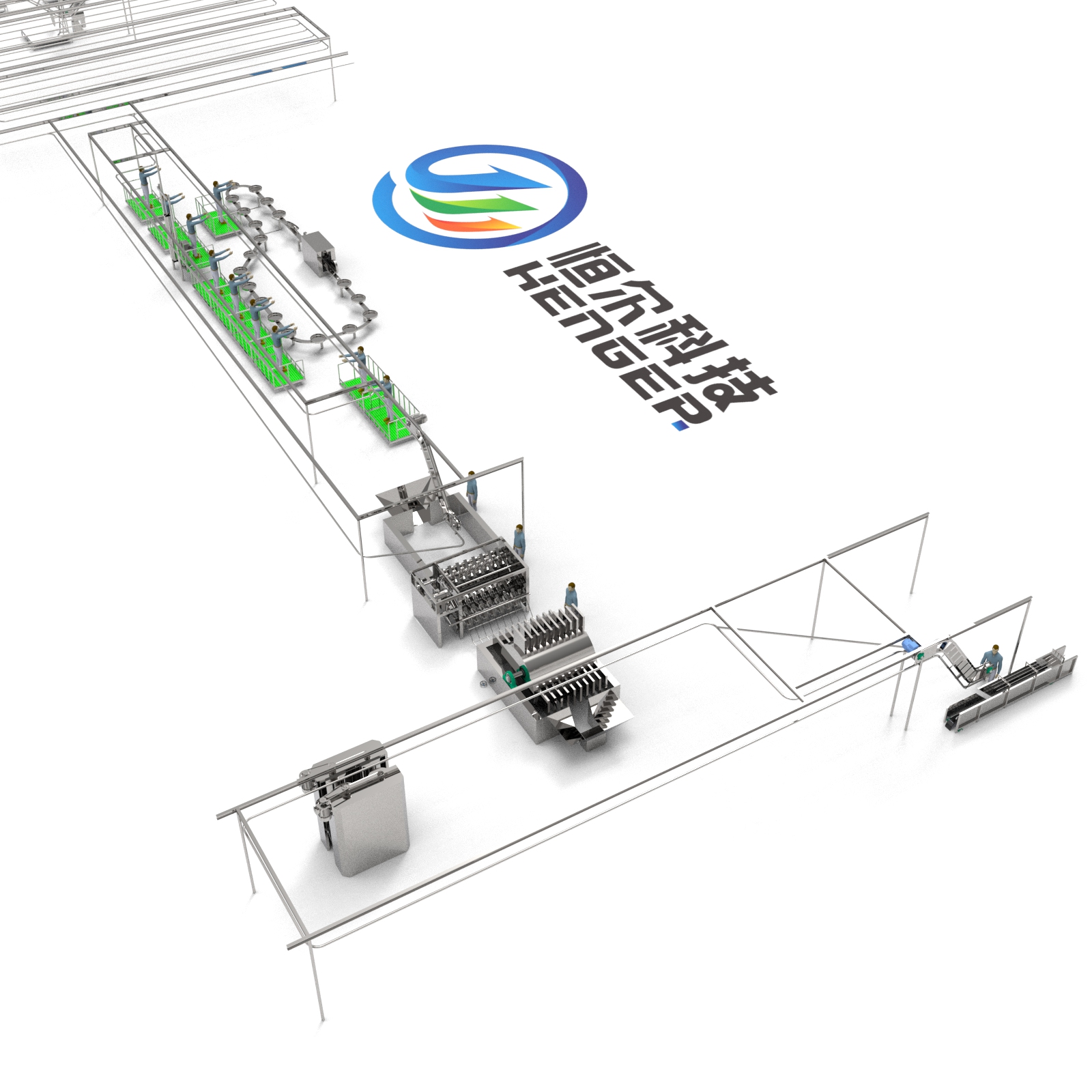فرن حرق ذبيحة الخنزير الأوتوماتيكي (معدات ما بعد إزالة الشعر لخط ذبح الخنازير)